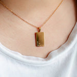 He Is In The Waiting 18kt Gold Necklace - Lace and Grace Boutique