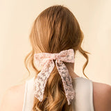 Ditzy Daisies Hair Bow - Blush