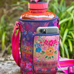 Drink Big Water Jug & Carrier by Natural Life -  Jewel Border - Lace and Grace Boutique