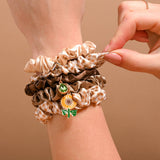 Scrunchie Charm Set - Maple Gingham Combo