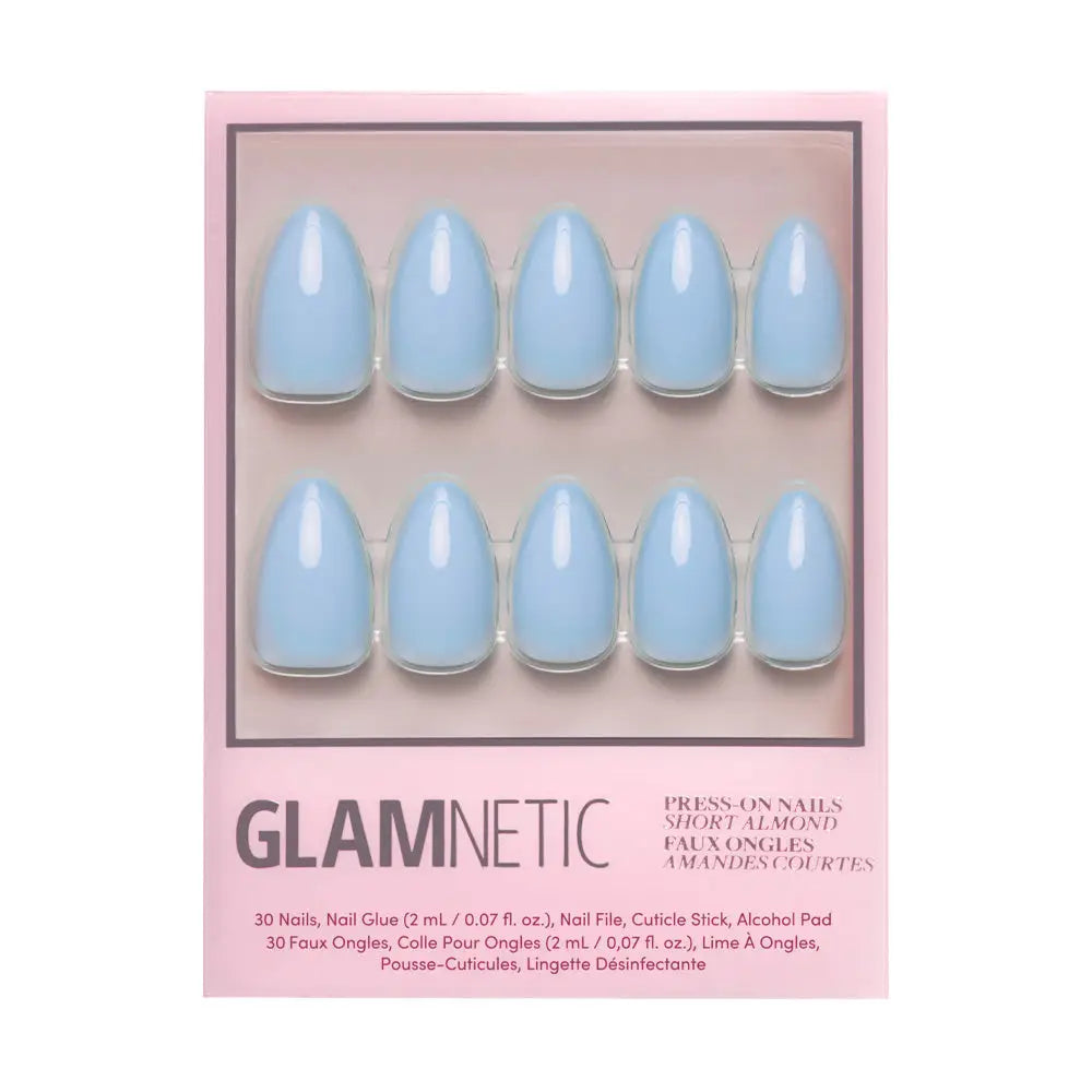 Glamnetic Press On Nails - Soft Blue - Lace and Grace Boutique