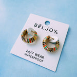Elly Colorful Hoop Earrings - Lace and Grace Boutique