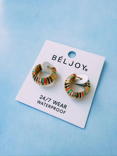 Elly Colorful Hoop Earrings - Lace and Grace Boutique