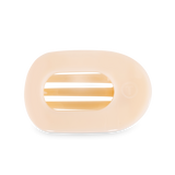 Teleties Round Flat Hair Clip | Medium - Almond Beige