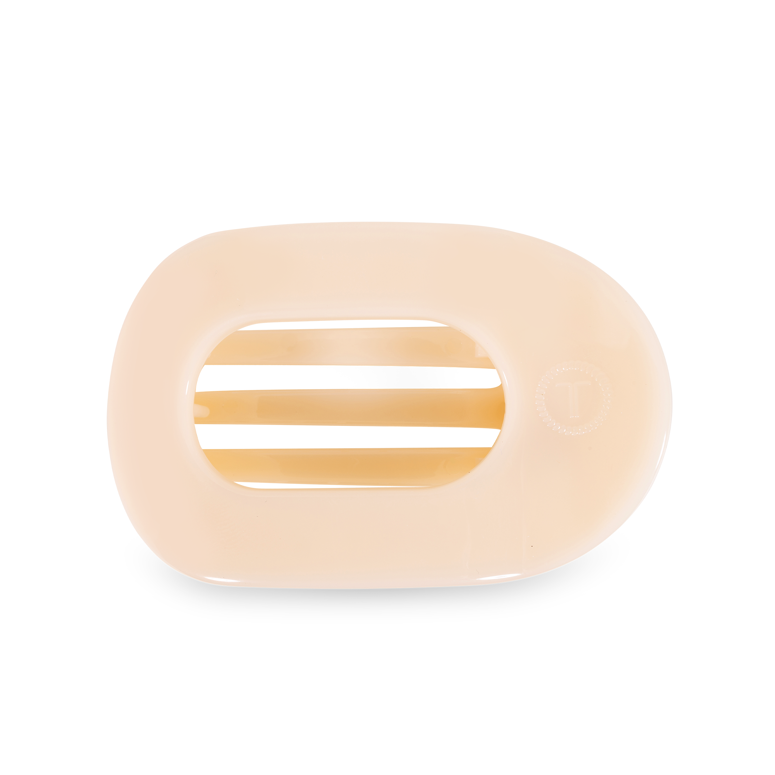 Teleties Round Flat Hair Clip | Medium - Almond Beige - Lace and Grace Boutique