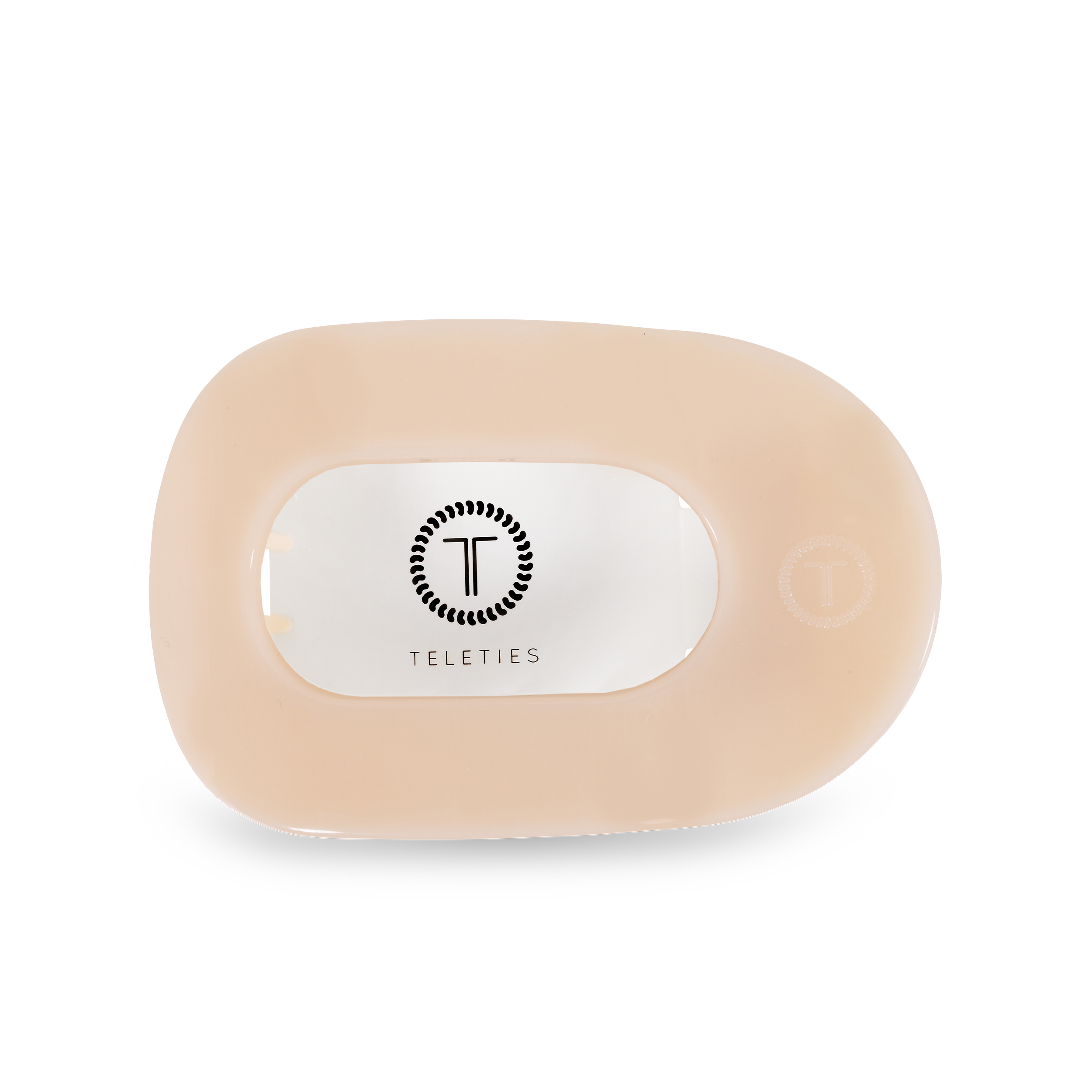 Teleties Round Flat Hair Clip | Medium - Almond Beige - Lace and Grace Boutique