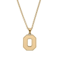 Ohio State Buckeyes 24K Gold Plated Pendant Necklace - Lace and Grace Boutique