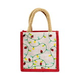 Royal Standard Christmas Lights Petite Gift Tote - White/Red/Multi