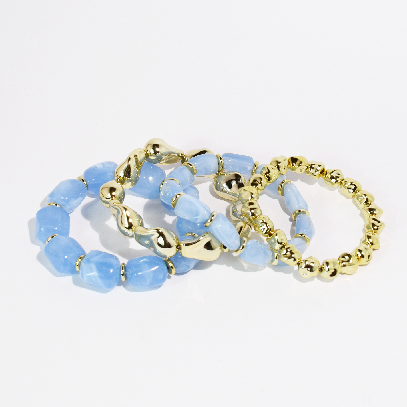 Blue All Day Bracelet Set - Lace and Grace Boutique