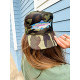 Embroidered Trout Camo Trucker Hat