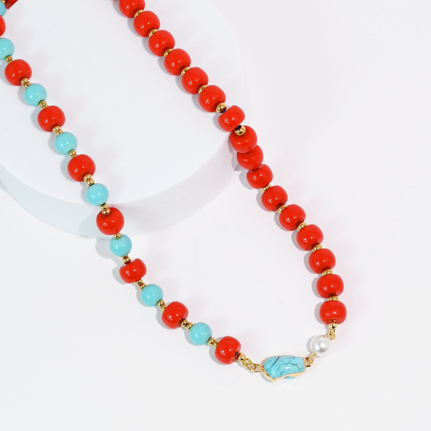 Chic Coastal Beads Necklace - Lace and Grace Boutique