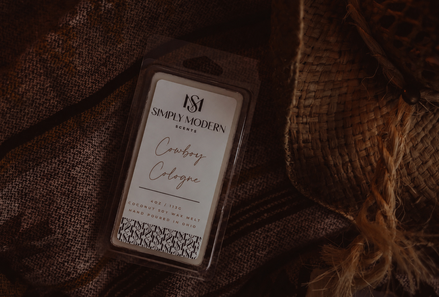 Simply Modern Soy Wax Melt - Cowboy Cologne - Lace and Grace Boutique