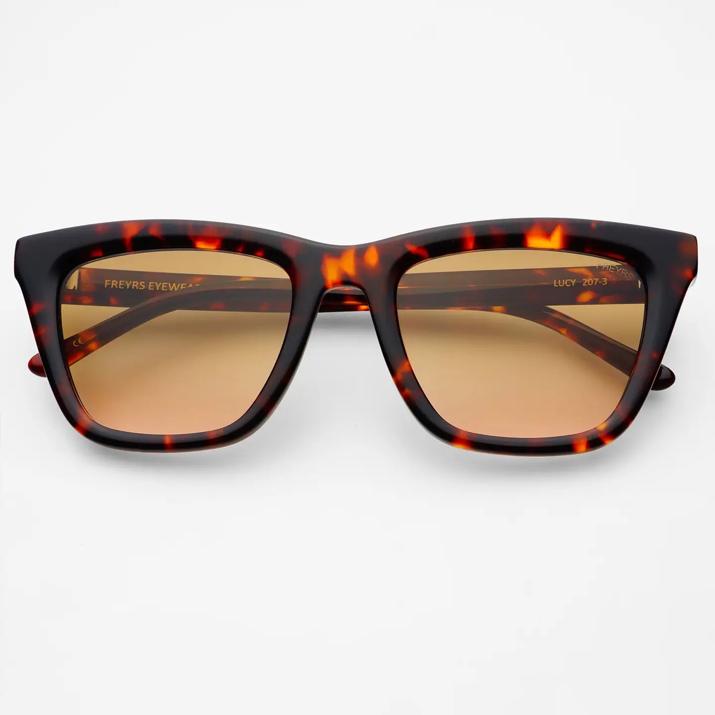 FREYRS Lucy Acetate Womens Cat Eye Sunglasses - Brown Tortoise - Lace and Grace Boutique