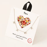 Mama Pendant Necklace - Silver - Lace and Grace Boutique
