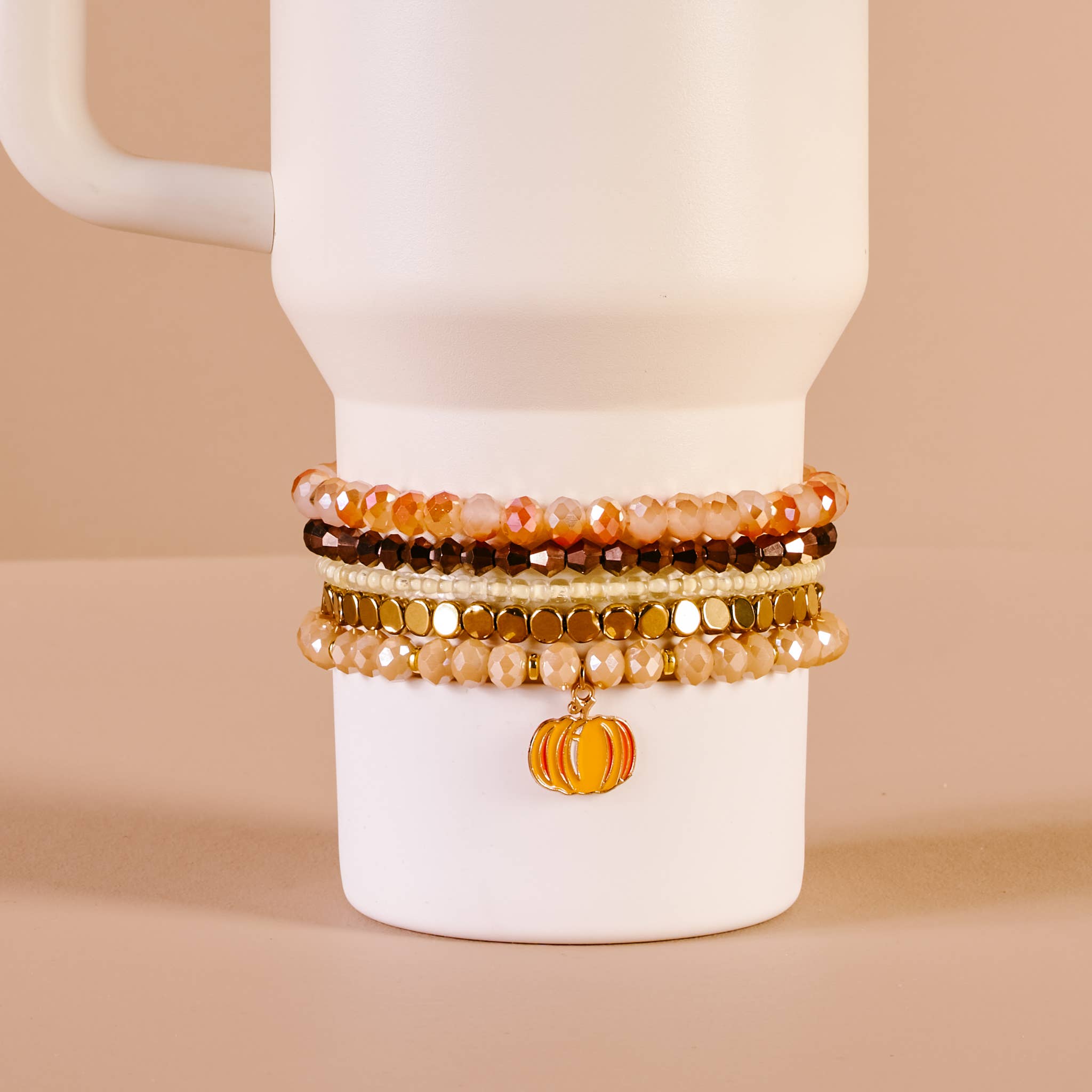 Autumn Glow Tumbler Bracelet Stack - Lace and Grace Boutique