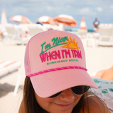 I’m Nicer When I’m Tan Trucker Hat - Pink - Lace and Grace Boutique