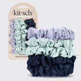 Kitsch Ruched Satin Scrunchie Set - Garden Bouquet