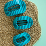 Teleties Flat Round Hair Clip | Medium - Splash Zone