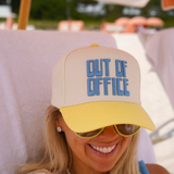Out Of Office Trucker Hat - Butter Yellow