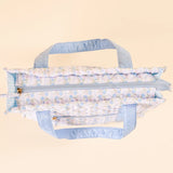 The Everyday Quilted Tote Bag - Petal Parade Blue - Lace and Grace Boutique
