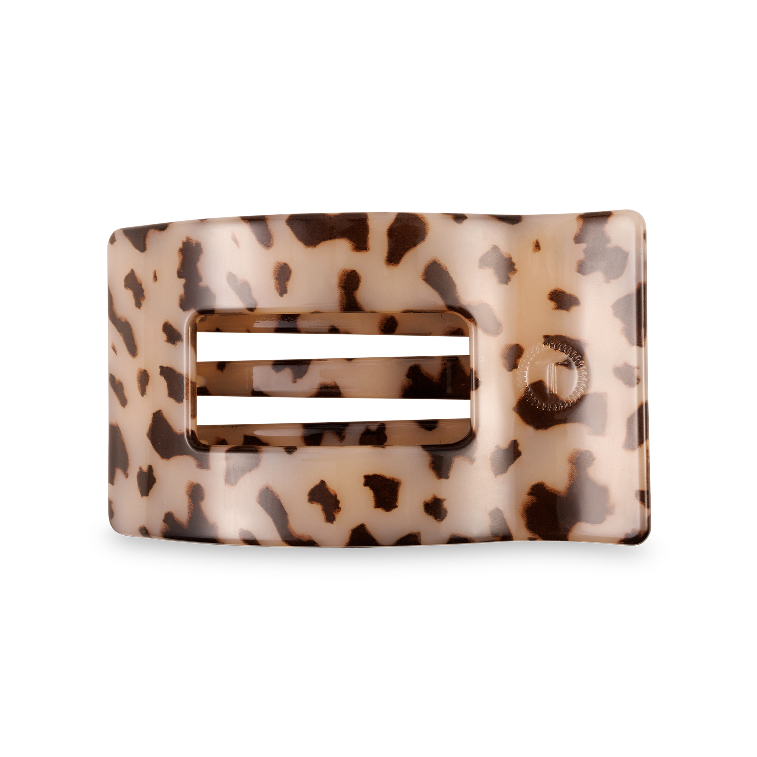 Flat Rectangle Hair Clip | Medium | Blonde Tortoise - Lace and Grace Boutique
