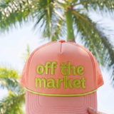 Off the Market - Peach Foam Trucker Hat - Lace and Grace Boutique