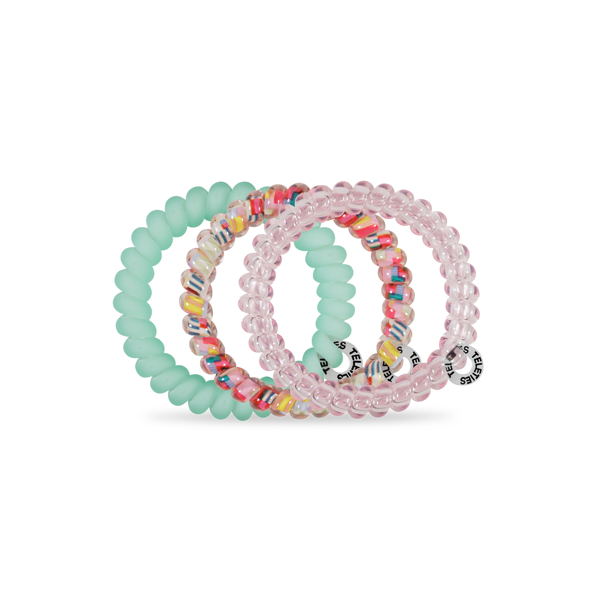 Teleties Spiral Hair Coils | Small - Spring Splash - Lace and Grace Boutique