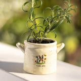 Natural Life Crock Planter - I Dig You