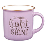 Let Your Light Shine Camp Mug - Purple