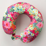 Natural Life Travel Neck Pillow - Pink Painted Garden