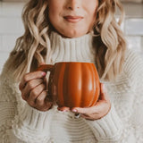 Pumpkin Figure Coffee Mug - Orange
