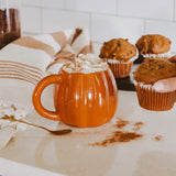 Pumpkin Figure Coffee Mug - Orange