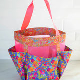 Natural Life Shower Caddy - Blue Pink Clusters