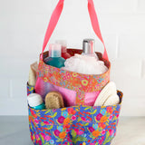 Natural Life Shower Caddy - Blue Pink Clusters