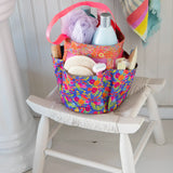 Natural Life Shower Caddy - Blue Pink Clusters